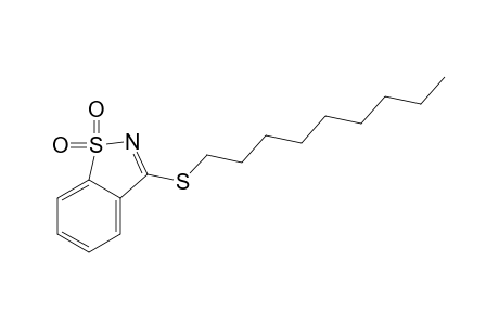 3-(nonylthio)-1,2-benzisothiazole, 1,1-dioxide