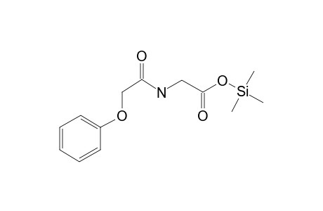 [(Phenoxyacetyl)amino]acetic acid, tms derivative