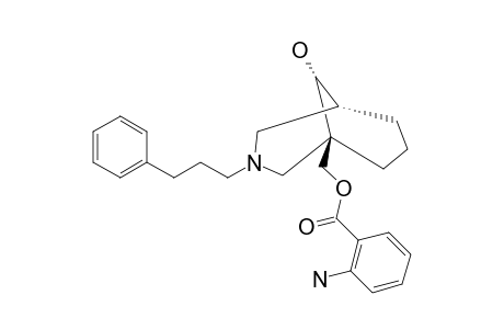 (1R*,5S*,9S*)-9-HYDROXY-3-(3-PHENYLPROPYL)-3-AZABICYCLO-[3.3.1]-NON-1-YLMETHYL-2-AMINOBENZOATE