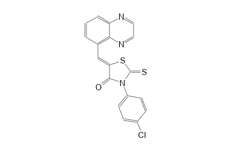 4-thiazolidinone, 3-(4-chlorophenyl)-5-(5-quinoxalinylmethylene)-2-thioxo-, (5Z)-