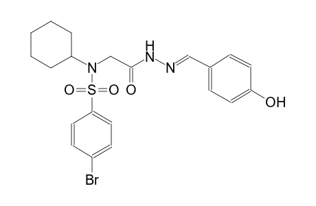 4-bromo-N-cyclohexyl-N-{2-[(2E)-2-(4-hydroxybenzylidene)hydrazino]-2-oxoethyl}benzenesulfonamide