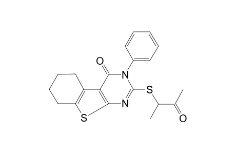 2-(1-Methyl-2-oxo-propyl)sulfanyl-3-phenyl-5,6,7,8-tetrahydrobenzothiopheno[2,3-d]pyrimidin-4-one