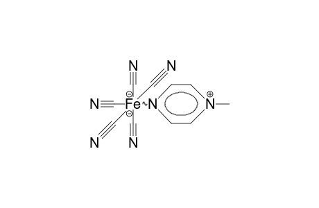 N-Methyl-pyrazinium-pentacyano-iron adduct cation