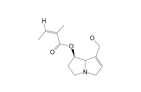 7-ANGELYLRETRONECINE;[1R-[1-ALPHA-(Z),7A-BETA]]-7-HYDROXYMETHYL-2,3,5,7A-TETRAHYDRO-1H-PYRROLIZIN-1-YL-2-METHYLBUT-2-ENOATE