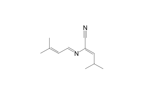 4-Methyl-2-(3-methyl-but-2-enylideneamino)-pent-2-enenitrile