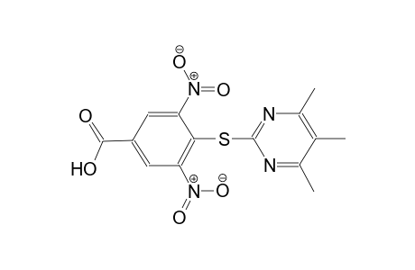 3,5-dinitro-4-[(4,5,6-trimethyl-2-pyrimidinyl)sulfanyl]benzoic acid