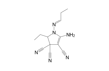 5-Amino-2-ethyl-1-[(E)-propylideneamino]-2-pyrroline-3,3,4-tricarbonitrile