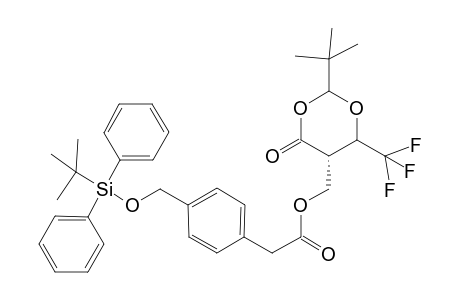 2-(t-Butyl)-5-[(S)-4'-{[(t-butyl)diphenylsilyloxymethyl]phenyl}acetoxymethyl]-6-(trifluoromethyl)-1,3-dioxan-4-one