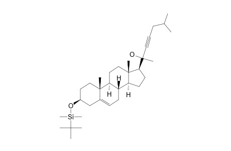 3-BETA-TERT.-BUTYLDIMETHYLSILYLOXY-CHOLEST-5-EN-22-YN-20(R)-OL