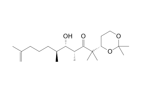 (4R,5S,6S)-2-[(4S)-2,2-dimethyl-1,3-dioxan-4-yl]-2,4,6,10-tetramethyl-5-oxidanyl-undec-10-en-3-one