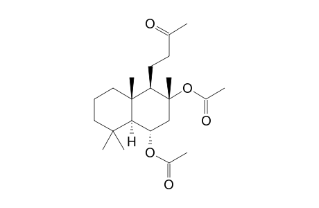 (+)-(1R,2R,4S,4as,8as)-4-(acetyloxy)-2,5,5,8A-tetramethyl-1-(3-oxobutyl)decahydro-2-naphthlenyl acetate