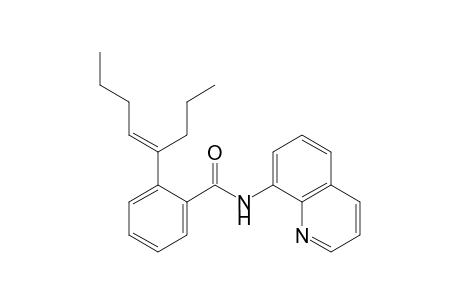 (E)-2-(oct-4-en-4-yl)-N-(quinolin-8-yl)benzamide