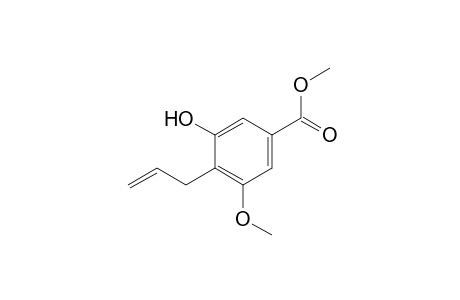 4-allyl-5-hydroxy-m-anisic acid, methyl ester