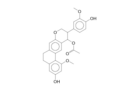 BLETILOL-C;4-ACETOXY-6-METHOXY-3-(4'-HYDROXY-3'-METHOXYPHENYL)-3,4,10,11-TETRAHYDRO-2H-PHENANTHRO-[2,3-B]-PYRAN-8-OL