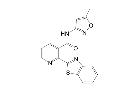 2-(1,3-benzothiazol-2-yl)-N-(5-methyl-1,2-oxazol-3-yl)pyridine-3-carboxamide