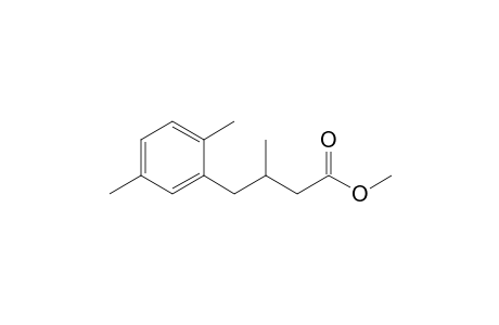 Butyric acid, 3-methyl-4-(2,5-xylyl)-, methyl ester