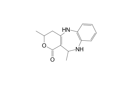 9,10-Dihydro-9-methyl-7-oxo[3,4-c]pyrano-6-methyl-(11H)-5,6-dihydrobenzodiazepine