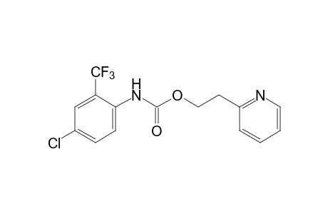 4-chloro-2-(trifluoromethyl)carbanilic acid, 2-(2-pyridyl)ethyl ester
