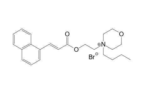 4-butyl-4-(2-hydroxyethyl)morpholinium bromide, trans-1-naphthaleneacrylate