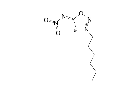 3-Hexyl-N-nitro-5-sydnone-imine