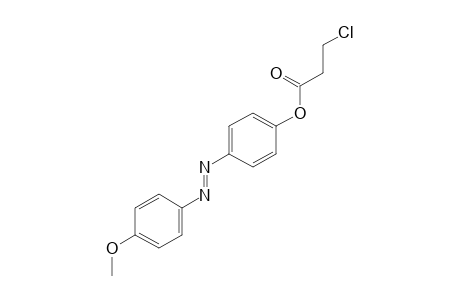 p-[(p-methoxyphenyl)azo]phenol, 3-chloropropionate