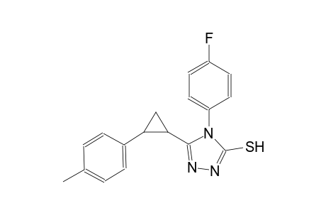 4-(4-fluorophenyl)-5-[2-(4-methylphenyl)cyclopropyl]-4H-1,2,4-triazole-3-thiol