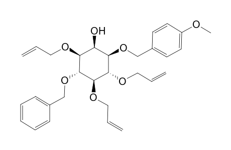 (-)-3,4,6-Tri-O-allyl-5-O-benzyl-1-O-(p-methoxybenzyl)-myo-inositol