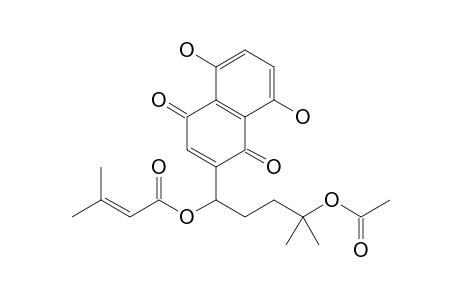 5,8-Dihydroxy-2-[1'-(.beta.,.beta.-dimethylacryloyloxy)-4'-acetoxy-4'-methylpentyl]-1,4-naphthalenedione