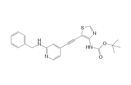 tert-butyl [5-(2-benzylaminopyridin-4-yl-ethynyl)thiazol-4-yl]carbamate