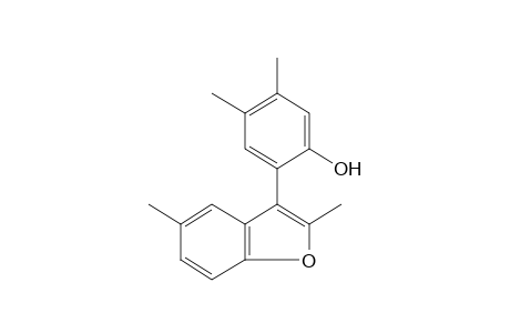 6-(2,5-dimethylbenzofuran-3-yl)-3,4-xylenol