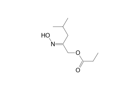 E-Propionic acid 2-hydroxyimino-4-methylpentyl ester isomer