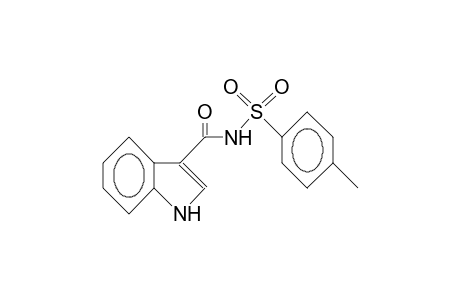 Indole-3-carboxamide, N-(p-tolylsulfonyl)-