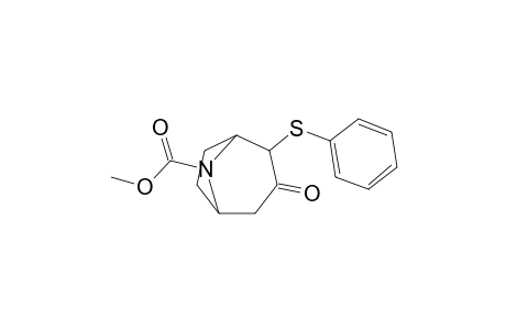 N-Methoxycarbonyl-2-exo-(phenylsulfanyl)-8-azabicyclo[3.2.1]octan-3-one