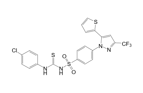 1-(p-Chlorophenyl)-3-{{p-[5-(2-thienyl)-3-(trifluoromethyl)pyrazol-1-yl]phenyl}sulfonyl}-2-thiourea