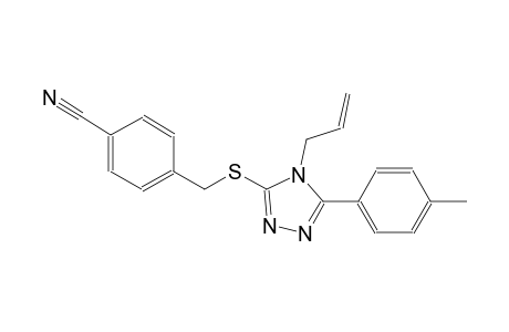 4-({[4-allyl-5-(4-methylphenyl)-4H-1,2,4-triazol-3-yl]sulfanyl}methyl)benzonitrile