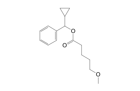 Cyclopropyl(phenyl)methyl 5-methoxypentanoate