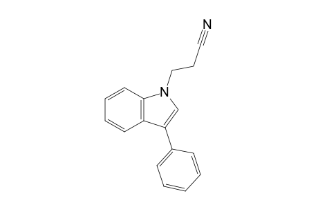 3-(3-Phenyl-1-indolyl)propanenitrile