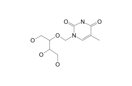 2R,3S-1-[1,3,4-Trihydroxy-2-butoxymethyl]thymine