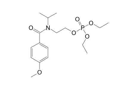 O,O-DIETHYL-O-[2-[N-ISOPROPYL-N-(4-METHOXYBENZOYL)-AMINO]-ETHYL]-PHOSPHATE