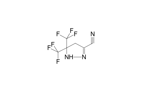 5,5-BIS-(TRIFLUOROMETHYL)-2-PYRAZOLINE-3-CARBONITRILE