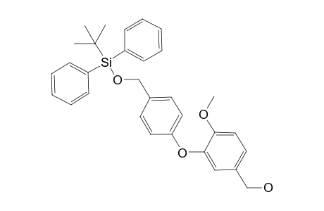 4-[(T-Butyldiphenylsilyloxy)methyl]phenoxy 5-(hydroxymethyl)-2-methoxyphenyl ether