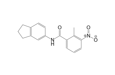 N-(2,3-dihydro-1H-inden-5-yl)-2-methyl-3-nitrobenzamide