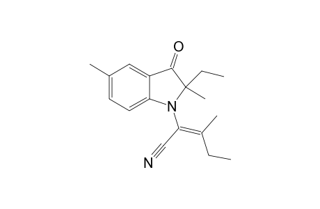 2-(2,3-Dihydro-3-oxo-2,5-dimethyl-2-ethyl-1H-indole-1-yl)-3-methylpent-2-enenitrile isomer