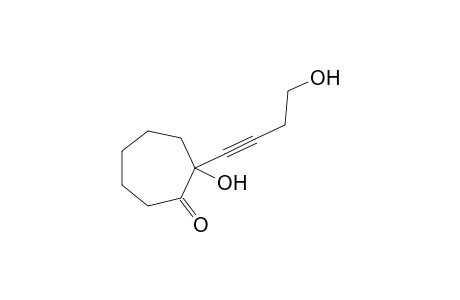 Cycloheptan-2-ol-1-one, 2-(4-hydroxy-1-butynyl)-