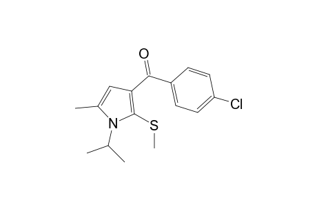 3-(4-Chlorobenzoyl)-1-isopropyl-5-methyl-2-(methylsulfanyl)pyrrole