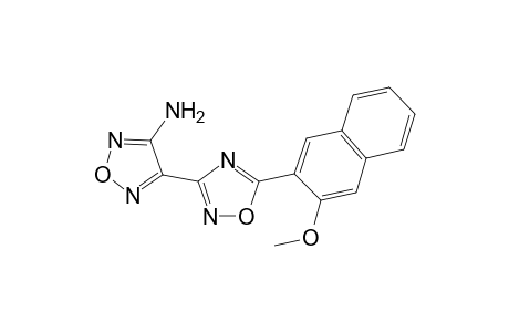 4-[5-(3-methoxy-2-naphthyl)-1,2,4-oxadiazol-3-yl]-1,2,5-oxadiazol-3-amine