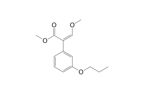 Benzeneacetic acid, alpha-(methoxymethylene)-3-propoxy-, methyl ester