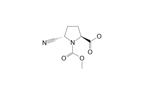 (2S,5S)-1-carbomethoxy-5-cyano-proline