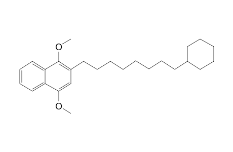 3-[8-Cyclohexyloctyl]-1,4-dimethoxynaphthalene