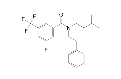 3-Fluoro-5-(trifluoromethyl)benzamide, N-(2-phenylethyl)-N-(3-methylbutyl)-